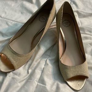 Cream colored short heels